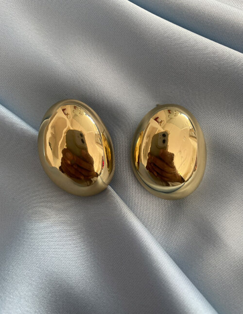 Aretes redondos dorados