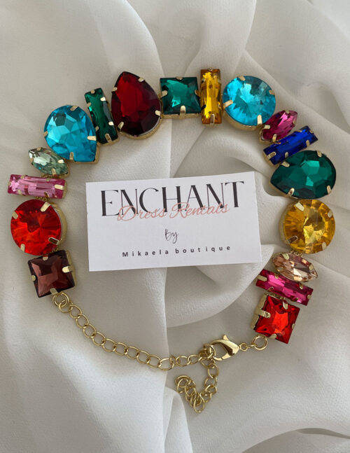 Collar cristales de colores